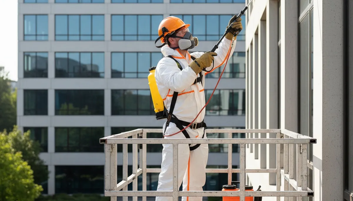 Arbor Tree Care technician providing insect management for trees in Fort Worth, TX
