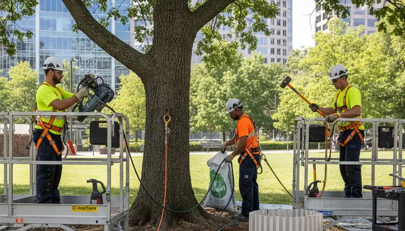 Root protection service for trees in Fort Worth, TX by Arbor Tree Care