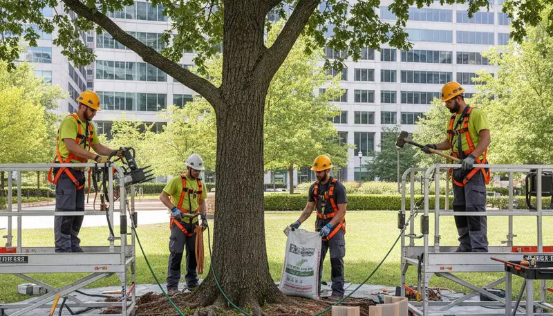 Root protection services in Fort Worth, TX by Arbor Tree Care for healthy tree care roots
