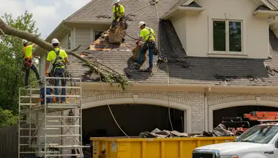 Storm damage cleanup by Arbor Tree Care in Fort Worth, TX, clearing fallen trees after severe weather