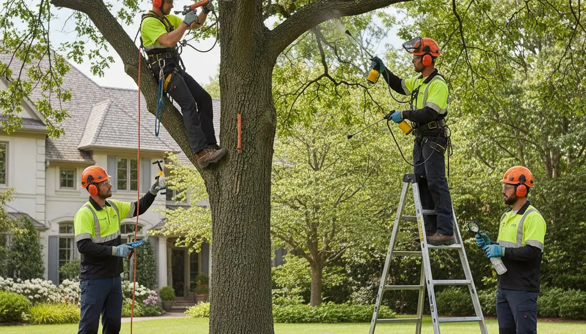 Fort Worth, TX arborist treating tree disease for healthier trees and property protection