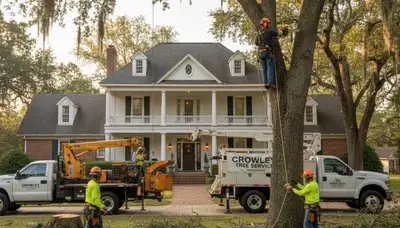 Fort Worth, TX tree trimming crew providing professional tree service for homes and businesses